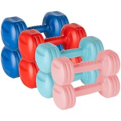 Rebel Zestaw hantelek bitumicznych 20kg ( 2x1kg + 2x2kg + 2x3kg + 2x4kg ) , REBEL ACTIVE