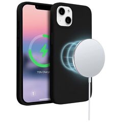 Crong Crong Color Cover Magnetic - Etui iPhone 14 MagSafe (czarny)