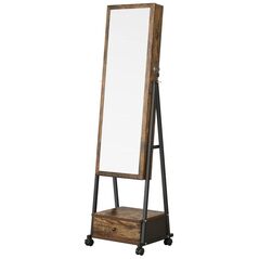 Songmics Jewelry Cabinet Rustic Brown 41.5x37x152.5cm (JJC004X01) (SNGJJC004X01) έως 12 άτοκες Δόσεις