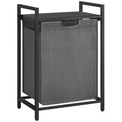Vasagle Καλάθι Απλύτων Μεταλλικό 50x33x72cm Γκρι (BLH101G01) (VASBLH101G01) έως 12 άτοκες Δόσεις