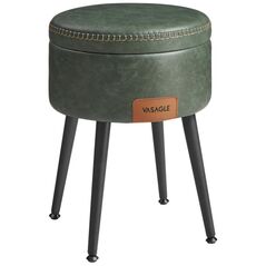 Vasagle Σκαμπό Σαλονιού Δερμάτινο Green (LOM005C01) (VASLOM005C01) έως 12 άτοκες Δόσεις
