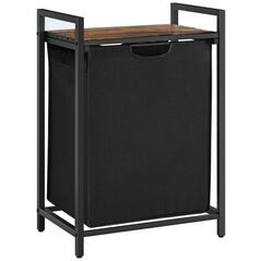 Vasagle Καλάθι Απλύτων Μεταλλικό 50x33x72cm Μαύρο (BLH101B01) (VASBLH101B01) έως 12 άτοκες Δόσεις