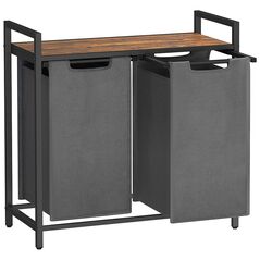 Vasagle 2 Compartment Laundry Basket 2x46Lt (BLH201G01) (VASBLH201G01) έως 12 άτοκες Δόσεις