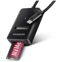 HUB USB Axagon AXAGON ADM2-CM USB-C 10Gbps - M.2 NVMe & SATA SSD adaptér, kabel USB-C 10cm