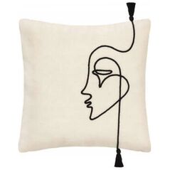 Atmosphera Διακοσμητική μαξιλαροθήκη FACE, 40 x 40 cm 13430039 3560237582597