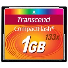 Karta Transcend 133x Compact Flash 1 GB  (TS1GCF133)