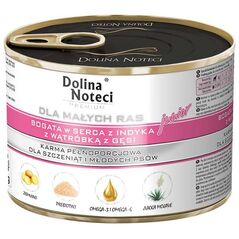 Dolina Noteci Premium Junior serca z indyka z wątróbką z gęsi 185 g