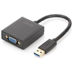 Adapter USB Digitus USB - VGA Czarny  (DA-70840)