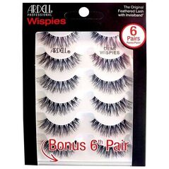 ARDELL_Demi Wispies 6-Pack sztuczne rzęsy na pasku sześć par Black