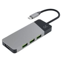 Stacja/replikator Green Cell Hub adapter USB-C Connect 3xUSB 3.1 HDMI 4K 60Hz USB-C PD 85W