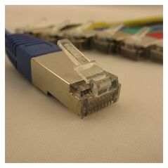 NetRack patchcord RJ45, osłonka zalewana, kat. 5e FTP, 5m niebieski (BZPAT5FB)