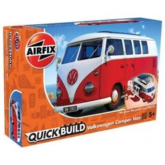 Airfix Model plastikowy QUICKBUILD VW Camper Van czerwony