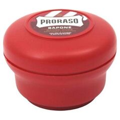 Proraso Proraso Red Mydło do golenia twardego zarostu w wygodnym, plastikowym tyglu 150 ml