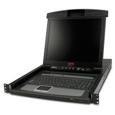 Konsola KVM APC APC 43.18 cm 17 Inch Rack LCD Console US Keybord with 8 Port Analog KVM Switch (AP5808)