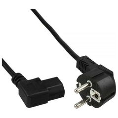 Kabel zasilający InLine Typ F German C13 lewy kątowy (16752N)