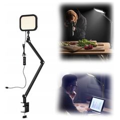 Lampa studyjna Apexel Lampa Oświetleniowa Led Biurkowa Stołowa + Imadło Do Vlog Video Live Foto / Apl-fl25