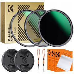 Filtr Kf Zestaw Filtrów Nano-d 3w1 Uv Cpl Nd1000 K&f 55mm 55 + 2x Dekielek 2x Etui / Sku.2269v1