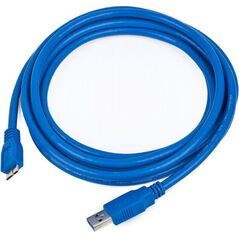 Kabel USB Gembird USB-A - micro-B 3 m Niebieski (CCPMUSB3AMBM10)