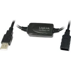 Kabel USB LogiLink USB-A - 10 m Czarny (UA0143)