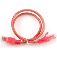 Delock patchcord RJ45, osłonka zalewana, kat. 5e, UTP, 0,25m, czerwony (PP12-0.25M/R)