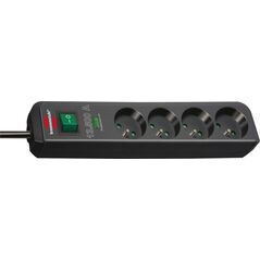 Listwa zasilająca Brennenstuhl Eco-Line przeciwprzepięciowa 4 gniazda 1.5 m czarna (1412000000)