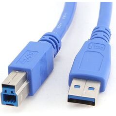 Kabel USB Gembird USB-A - USB-B 0.5 m Niebieski (CCP-USB3-AMBM-0.5M)