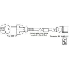 Kabel zasilający Cisco (Europe), C13, CEE 7, 1.5M (CAB-ACE=)
