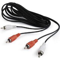 Kabel Gembird RCA (Cinch) x2 - RCA (Cinch) x2 1.8m czarny (CCA-2R2R-6)