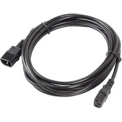 Kabel zasilający Lanberg IEC 320 C13 - C14, 5m czarny (CA-C13E-11CC-0050-BK)