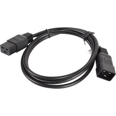 Kabel zasilający Lanberg IEC 320 C19 - C20, 1.8m, czarny (CA-C19E-10CC-0018-BK)