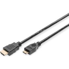 Kabel Digitus HDMI Mini - HDMI 2m czarny (AK-330106-020-S)