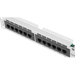 Lanberg Patch Panel 12 Port 1U 10 cali kategoria 6 szary -PPU6-9012-S