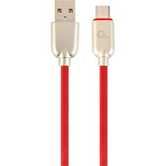 Kabel USB Gembird USB-A - USB-C 1 m Czerwony (CC-USB2R-AMCM-2M-R)