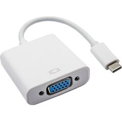 Adapter USB Akyga USB-C - VGA Biały  (AK-AD-55)