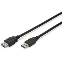 Kabel USB Digitus USB-A - USB-A 3 m Czarny (AK-300203-030-S)