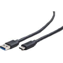 Kabel USB Gembird USB-A - 1.8 m Czarny (CCP-USB3-AMCM-6)