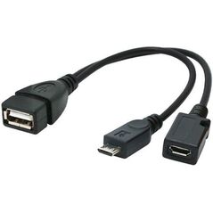 Adapter USB Gembird Czarny  (A-OTG-AFBM-04)