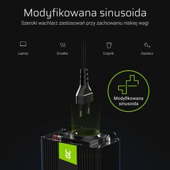 Przetwornica Green Cell 24V/230V 1000W