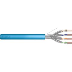 Digitus Kabel teleinformatyczny instalacyjny DIGITUS kat.6A, U/FTP, Dca, drut, AWG 23/1, LSOH, 50m, niebieski, ofoliowany
