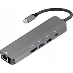 Adapter USB Art ART ADAPTER USB-C male / HDMI female 4K 60Hz / 1x USB3.0 / USB-C ALU 15cm oem