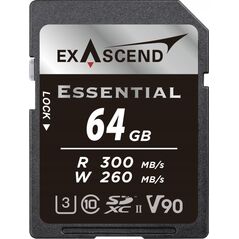 Karta ExAscend Essential SDXC 64 GB Class 10 UHS-II/U3 V90 (EX64GSDU2-S)