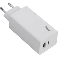 Ładowarka Akyga AKYGA Ładowarka sieciowa AK-CH-20 100W USB-C USB-A PD GaN 5-20V / 1.5-5A biała