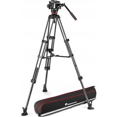Statyw Manfrotto Zestaw Twin Carbon + głowica 504X - środ rozp