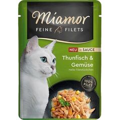 Miamor Miamor Filets Karma Dla Kota Tuńczyk Warzywa Sos 100g