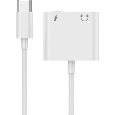 Gembird Adapter audio mini Jack żeński 3.5mm i USB-C męski do USB-CM biały Gembird