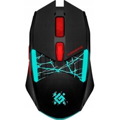 Mysz Defender Mysz bezprzewodowa Defender HORRODINE GM-237 optyczna 3200dpi czarna RGB AKUMULATOR 6 przycisków Gaming