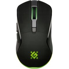 Mysz Defender Mysz bezprzewodowa Defender DEMON GM-534 optyczna 3200dpi czarna RGB AKUMULATOR 6 przycisków Gaming