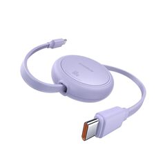 Baseus Free2Pull Mini USB-C to USB-C 60W USB Cable 1m Purple (P10364500511-01) (BASP10364500511-01) έως 12 άτοκες Δόσεις