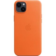 Apple APPLE iPhone 14 Plus Leather Case with MagSafe - Orange