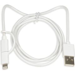 Kabel USB iBOX USB-A - Lightning 1 m Biały (IKUML2W1)
